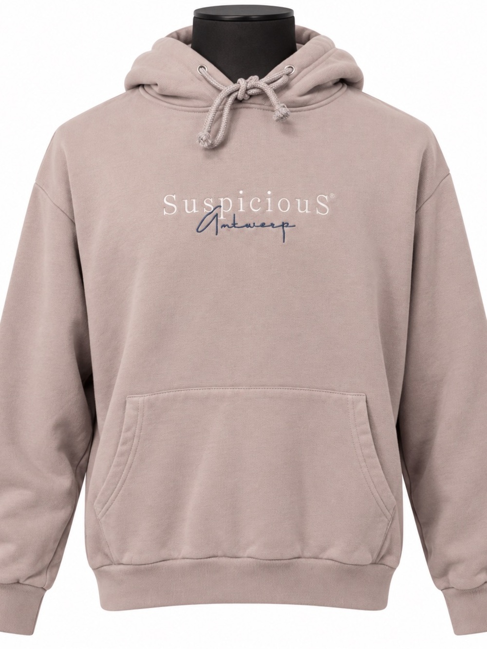 Men's Hooded Sweatshirt - Taupe/Violet